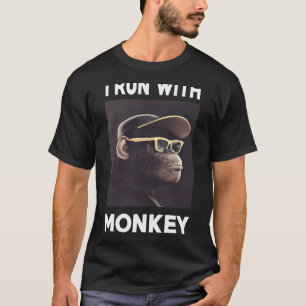 ik ren met apen shirt tshirt tees