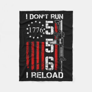 Ik Ren Niet, Ik Herlaad - Usa Gevlagde Pro Guns Ar Fleece Deken
