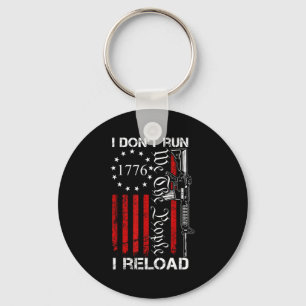 Ik Ren Niet Ik Herlaad - Usa We The People Ar15 Gr Sleutelhanger