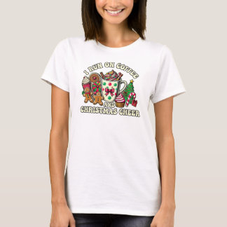Ik ren op koffie en kerst, grappig t-shirt