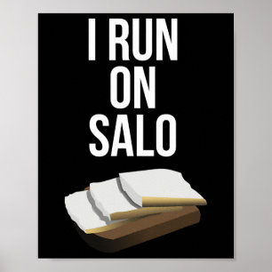 Ik ren op Salo Grappige Oekraïense varkensreuzel l Poster