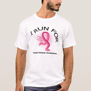 Ik ren voor borstkanker t-shirt