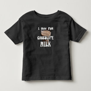 Ik Ren voor Chocolademelk Hardlopen Kinder Shirts