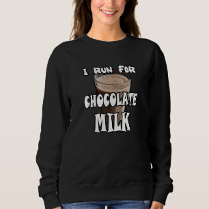 Ik ren voor Chocolademelk Hardlopen Trui