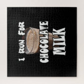 Ik ren voor Chocolate Melk. Legpuzzel (Verticaal)