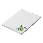 Ik ren voor de heuvel © Funny Runner Notitieblok (Gedraaid)