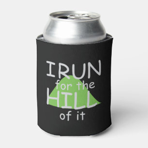 Ik ren voor de heuvel © - Funny Runner Thema Blikjeskoeler