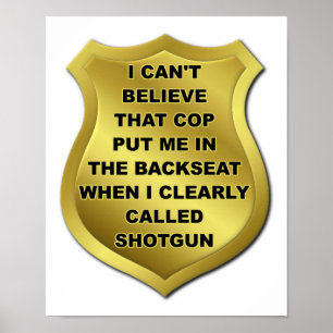Ik riep Shotgun Grappige Poster