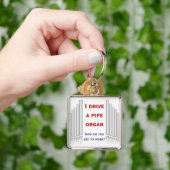Ik rij in een pijplorgaansleutelketen sleutelhanger (Hand)