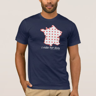 Ik rij voor stippen - donker t-shirt