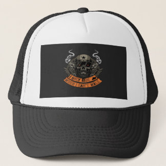 "Ik rijd alleen als ik niet kan lopen" Biker Skull Trucker Pet