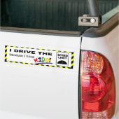 Ik rijd de snelheidslimiet... bumpersticker (Op Truck)