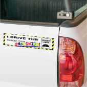 Ik rijd de snelheidslimiet... bumpersticker (Op Truck)