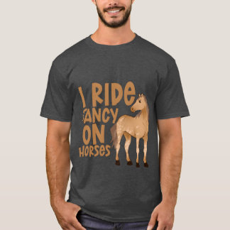 Ik rijd Fancy op Horses Retro T-shirt