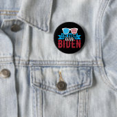 Ik rijd met Biden Ronde Button 5,7 Cm (In situ)