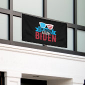 Ik rijd met Biden Spandoek (Buitenkant Gebouw)