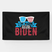 Ik rijd met Biden Spandoek (Horizontaal)