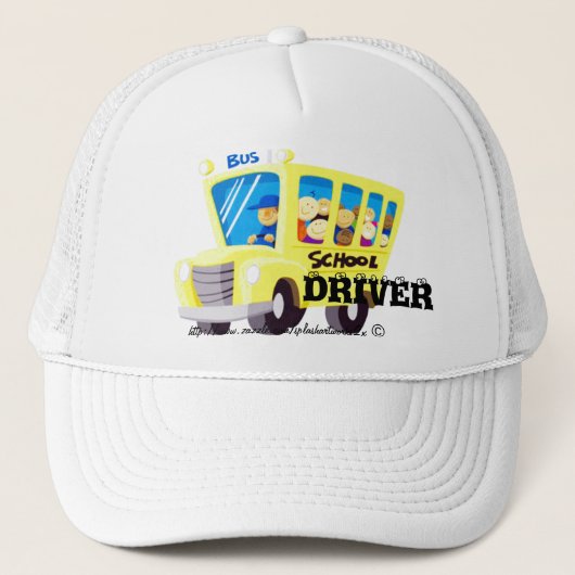 "Ik rijd met de schoolbus" Trucker Pet (Voorkant)