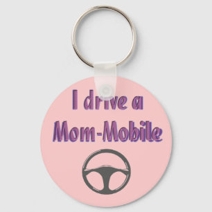 Ik rijd met een moeder mobiel sleutelhanger