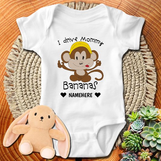 Ik rijd met mama Bananas Romper