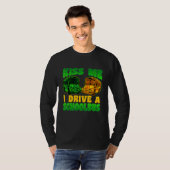 Ik rijd met schoolbus St Patrick's Day Shamroc T-shirt (Voorkant volledig)