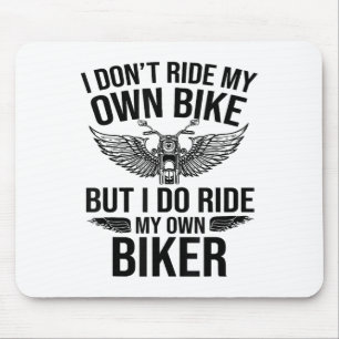 Ik rijd mijn eigen bike niet, maar ik rijd wel mij muismat