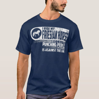Ik rijd mijn Friese Paardenliefhebber Ruitersport T-shirt