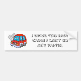 Ik rijd zo hard bumpersticker