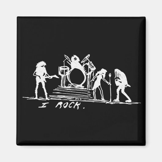 IK ROCK Dark Magnet Magneet (Voorkant)