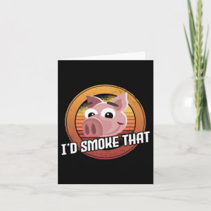 Ik rook dat varkensvlees BBQ vlees roker barbecue Kaart