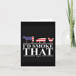 Ik rook dat vlees pitmaster grill cadeau grappige kaart