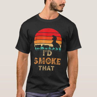 Ik rook die  BBQ-vleesmoker Grill Dinos T-shirt