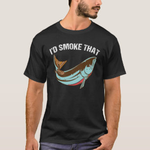 Ik rook die zalm Grill Barbeque Fish T-shirt