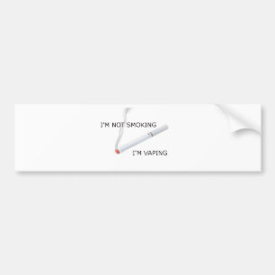 Ik rook niet, ik damp bumpersticker