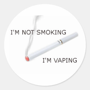 Ik rook niet In vapen Ronde Sticker