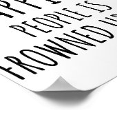 Ik rook omdat mensen in de schoot geworpen worden poster (Hoek)