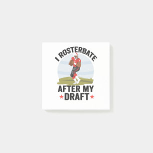 Ik rooster na mijn Draft Funny Fantasy Football Post-it® Notes