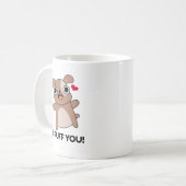 Ik Ruff je Funny Dog Pun Koffiemok (Voorkant links)