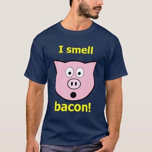 Ik ruik bacon! t-shirt (Voorkant)