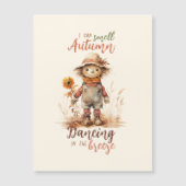 Ik ruik de herfst - Rustic Scarecrow & Sunflower (Voorkant)