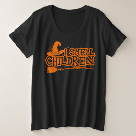 Ik ruik kinderen, Halloween vrouwen Grote Maat T-shirt