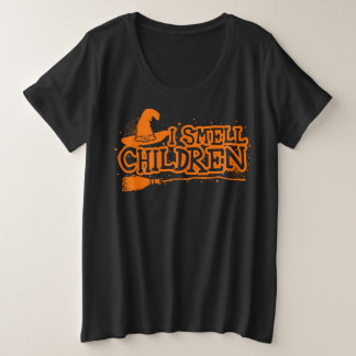 Ik ruik kinderen, Halloween vrouwen Grote Maat T-shirt