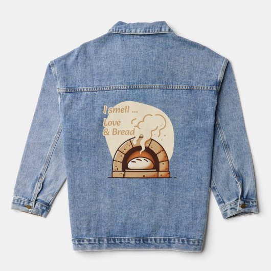 Ik ruik Liefde & Brood Denim Jacket (Achterkant)