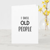 Ik ruik oude mensen kaart (Gele Bloem)