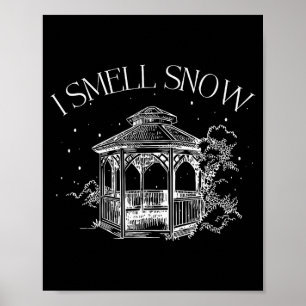 Ik ruik Sneeuw Winter Kerst Sneeuwbal Ontwerp Poster