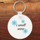 Ik Ruik Sneeuwflake Winter Sleutelhanger (Voorkant)