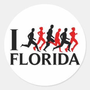 IK RUNT FLORIDA RONDE STICKER