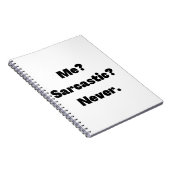 Ik Sarcastic Nooit Notitieboek (Rechterzijde)