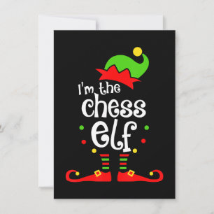 ik schaak elf kerst familie vriend kerstcadeau kaart