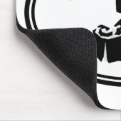 Ik schafte mensen fotograaf's camera B&W Muismat (Hoek)